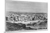 View of Kano, Nigeria, from 'Travels and Discoveries in North and Central Africa' by Heinrich Barth-Dieudonne Auguste Lancelot-Mounted Giclee Print