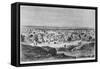 View of Kano, Nigeria, from 'Travels and Discoveries in North and Central Africa' by Heinrich Barth-Dieudonne Auguste Lancelot-Framed Stretched Canvas