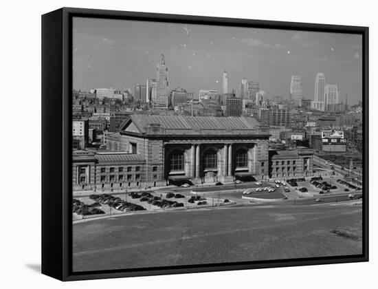 View of Kansas City-William Vandivert-Framed Stretched Canvas