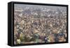 View of Kathmandu, Nepal, Asia-Ian Trower-Framed Stretched Canvas