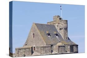 View of Keep of Saint-Malo Castle, Saint-Malo, Brittany, France-Jens Juel-Stretched Canvas