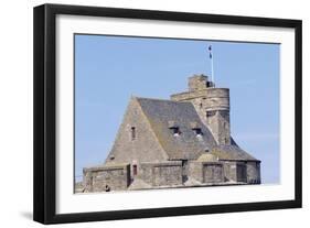 View of Keep of Saint-Malo Castle, Saint-Malo, Brittany, France-Jens Juel-Framed Giclee Print