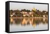 View of Kengtung (Kyaingtong) Looking across Naung Tung Lake-Lee Frost-Framed Stretched Canvas