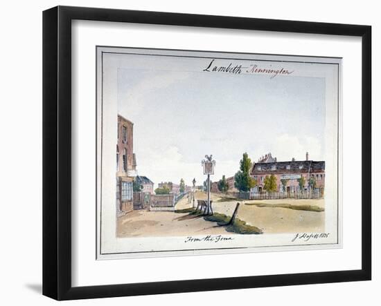 View of Kennington, Lambeth, London, 1825-John Hassell-Framed Giclee Print