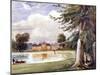 View of Kensington Palace, Kensington, London, C1840-Edmund Marks-Mounted Giclee Print