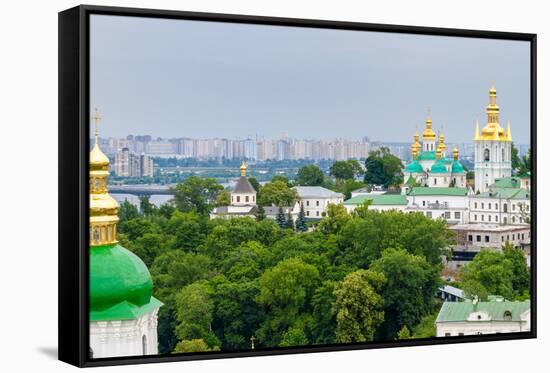 View of Kiev Pechersk Lavra, the Orthodox Monastery Included in Unesco World Heritage List. Ukraine-Leonid Andronov-Framed Stretched Canvas