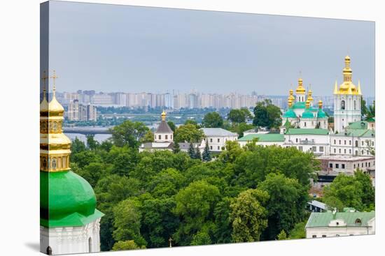 View of Kiev Pechersk Lavra, the Orthodox Monastery Included in Unesco World Heritage List. Ukraine-Leonid Andronov-Stretched Canvas