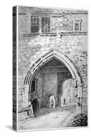 View of King John's Gate in the Abbey of St Saviour, Bermondsey, London, 1807-George Shepherd-Stretched Canvas