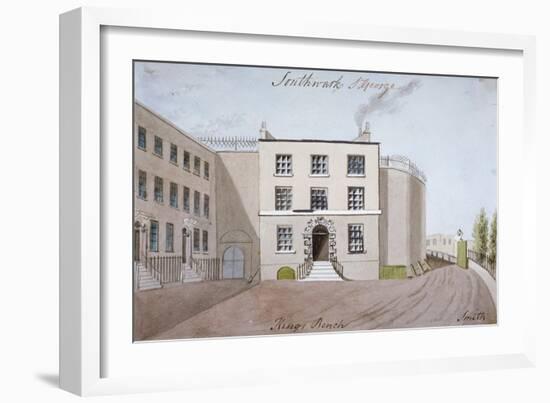 View of King's Bench Prison in St George's Fields, Southwark, London, C1820-Smith-Framed Giclee Print