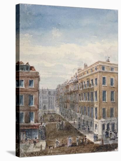 View of King Street, Looking North from Cheapside to the Guildhall, City of London, 1840-Thomas Hosmer Shepherd-Stretched Canvas