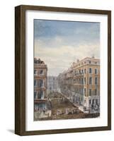 View of King Street, Looking North from Cheapside to the Guildhall, City of London, 1840-Thomas Hosmer Shepherd-Framed Giclee Print