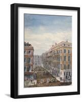 View of King Street, Looking North from Cheapside to the Guildhall, City of London, 1840-Thomas Hosmer Shepherd-Framed Giclee Print