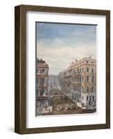 View of King Street, Looking North from Cheapside to the Guildhall, City of London, 1840-Thomas Hosmer Shepherd-Framed Giclee Print