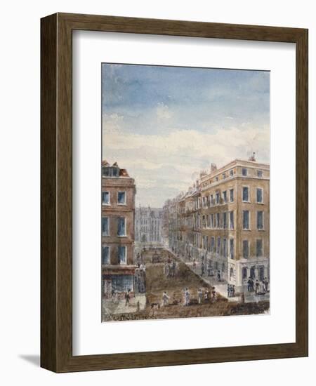 View of King Street, Looking North from Cheapside to the Guildhall, City of London, 1840-Thomas Hosmer Shepherd-Framed Giclee Print