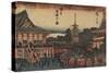 View of Kinryuzan Temple in Asakusa, C. 1841-Utagawa Hiroshige-Stretched Canvas