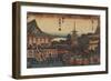 View of Kinryuzan Temple in Asakusa, C. 1841-Utagawa Hiroshige-Framed Giclee Print