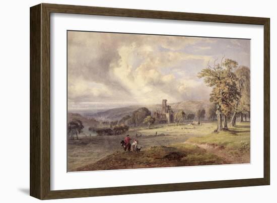 View of Kirkstall Abbey, Leeds, 1860-George Arthur Fripp-Framed Giclee Print