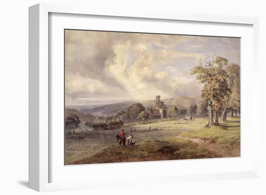 View of Kirkstall Abbey, Leeds, 1860-George Arthur Fripp-Framed Giclee Print