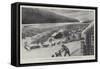 View of Klondike City, with Dawson City, Recently Destroyed by Fire, in the Distance-null-Framed Stretched Canvas