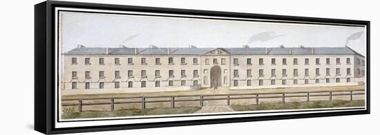 View of Knightsbridge Barracks, Westminster, London, C1810-null-Framed Stretched Canvas