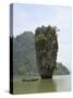 View of Koh Ping-Gan from Koh Ta Poo, Known as James Bond Island, Phang-Nga Bay, Thailand-Sergio Pitamitz-Stretched Canvas