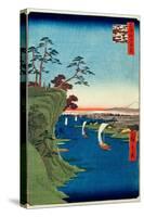 View of Konodai And the Tone River (One Hundred Famous Views of Edo)-null-Stretched Canvas