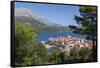 View of Korcula Town, Korcula, Dalmatia, Croatia, Europe-Frank Fell-Framed Stretched Canvas