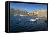 View of Korcula Town, Korcula, Dalmatia, Croatia, Europe-Frank Fell-Framed Stretched Canvas