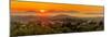 View of Kos Island and Greek Orthodox church from Zia Sunset View at sunset, Zia Village, Kos Town-Frank Fell-Mounted Photographic Print