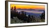 View of Kos Island and Greek Orthodox church from Zia Sunset View at sunset, Zia Village, Kos Town-Frank Fell-Framed Photographic Print