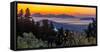 View of Kos Island and Greek Orthodox church from Zia Sunset View at sunset, Zia Village, Kos Town-Frank Fell-Framed Stretched Canvas
