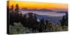 View of Kos Island and Greek Orthodox church from Zia Sunset View at sunset, Zia Village, Kos Town-Frank Fell-Stretched Canvas