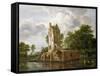 View of Kostverloren Castle on the Amstel-Jacob Isaaksz. Or Isaacksz. Van Ruisdael-Framed Stretched Canvas