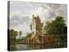 View of Kostverloren Castle on the Amstel-Jacob Isaaksz. Or Isaacksz. Van Ruisdael-Stretched Canvas