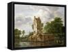 View of Kostverloren Castle on the Amstel-Jacob Isaaksz. Or Isaacksz. Van Ruisdael-Framed Stretched Canvas