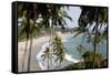 View of Kovalam Beach, Trivandrum, Kerala, India, Asia-Balan Madhavan-Framed Stretched Canvas