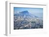 View of Kowloon and Hong Kong Island at Dawn, Hong Kong, China, Asia-Ian Trower-Framed Photographic Print