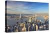 View of Kowloon and Hong Kong Island from Victoria Peak, Hong Kong-Ian Trower-Stretched Canvas