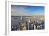 View of Kowloon and Hong Kong Island from Victoria Peak, Hong Kong-Ian Trower-Framed Photographic Print