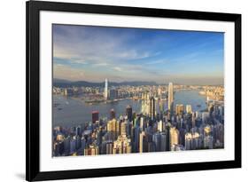 View of Kowloon and Hong Kong Island from Victoria Peak, Hong Kong-Ian Trower-Framed Photographic Print