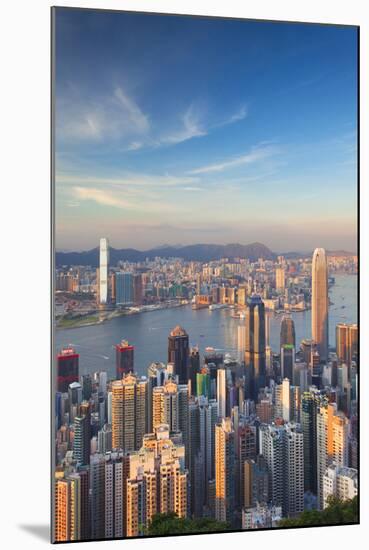 View of Kowloon and Hong Kong Island from Victoria Peak, Hong Kong-Ian Trower-Mounted Photographic Print