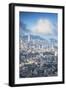 View of Kowloon and Hong Kong Island, Hong Kong, China, Asia-Ian Trower-Framed Photographic Print