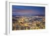 View of Kowloon and Hong Kong Island, Hong Kong, China-Ian Trower-Framed Photographic Print