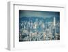 View of Kowloon and Hong Kong Island, Hong Kong, China-Ian Trower-Framed Photographic Print