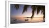 View of Kuramathi Island at sunset, Rasdhoo Island, Northern Ari Atoll, Maldives-Ian Trower-Framed Photographic Print