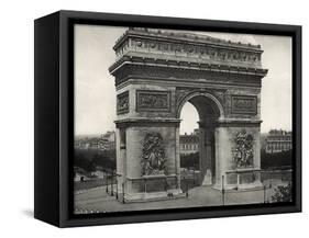 View of L'Arc De Triomphe in Paris-Bettmann-Framed Stretched Canvas