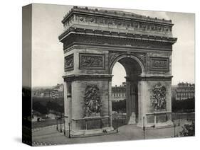 View of L'Arc De Triomphe in Paris-Bettmann-Stretched Canvas