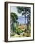 View of L'estaque and the Chateau D'if Par Cezanne, Paul (1839-1906). Oil on Canvas, Size : 71X57,7-Paul Cezanne-Framed Giclee Print