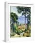 View of L'estaque and the Chateau D'if Par Cezanne, Paul (1839-1906). Oil on Canvas, Size : 71X57,7-Paul Cezanne-Framed Giclee Print