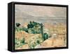 View of L'Estaque-Paul Cézanne-Framed Stretched Canvas